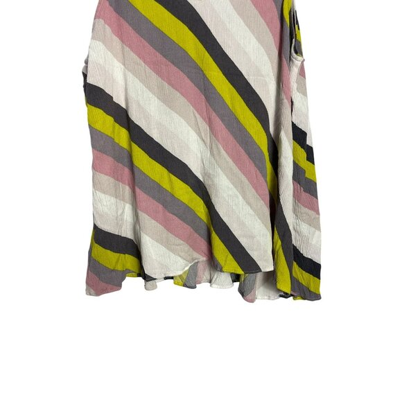 Torrid Semi Sheer Tank Top Size 2 (US 2X) Striped Multicolor Spaghetti Straps - Picture 6 of 8